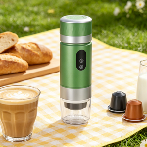 3-in-1 Portable Capsule <b>Coffee</b> <b>Machine</b> Self-Heating Extraction Detachable & Washable Parts Mini Espresso Maker for Camping - Product Image 3
