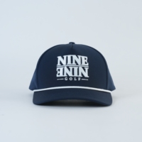 Op maat geborduurde logo 5-panel baseball pet 6-panel 100% nylon gestructureerde borduurwerk snapback cap
