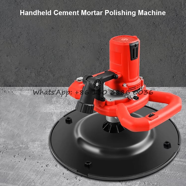Electric Wall Plastering Machine - 2880W, 6-Speed, Telescopic Pole, LED Light, For Cement & Mortar