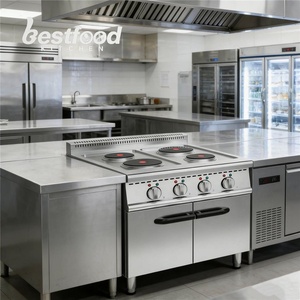 Cuisinière électrique à plaques OULI <span class=keywords><strong>de</strong></span> haute qualité avec corps en acier inoxydable, 4 brûleurs, 380V/9200W, avec garantie <span class=keywords><strong>de</strong></span> 1 an - Product Image 3
