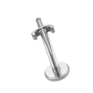 Piercing de <span class=keywords><strong>labios</strong></span> de acero inoxidable, joyería corporal de titanio, tachuelas de <span class=keywords><strong>labios</strong></span>, anillos de piercing de <span class=keywords><strong>labret</strong></span> <span class=keywords><strong>vertical</strong></span> de calibre 16 - Product Image 2