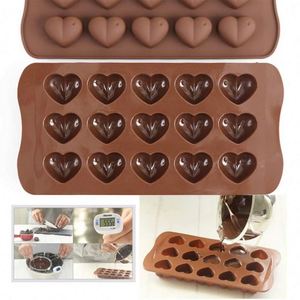 Molde de Silicona para Chocolate de Fácil Desmoldeo, Molde para Hornear Chocolate en Forma de Corazón de Grado Alimenticio - Product Image 6