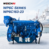Moteur diesel marin SCDC authentique Weichai WP6C163-23 163HP 120kW 2300RPM IMO II pour bateau de pêche et bateau de travail