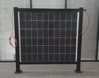 Système de montage solaire photovoltaïque vertical pour clôture de ferme ou parc commercial en acier bifacial personnalisable, garantie 25 ans, galvanisation à chaud