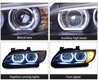 Pièces automobiles pour BMW M3 E92 E93 Pre-LCI, ensemble de phares, 06-10, phares avant modifiés avec lentilles LED Angel Eye, haute qualité