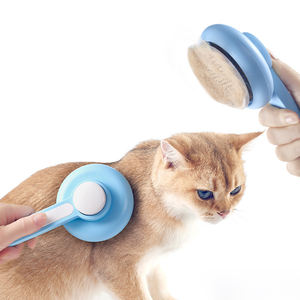 Cepillo de limpieza automático para perros de <span class=keywords><strong>pelo</strong></span> corto/<span class=keywords><strong>pelo</strong></span> largo, cepillo plano de acero inoxidable, cepillo de aseo para eliminar el <span class=keywords><strong>pelo</strong></span> caído - Product Image 5