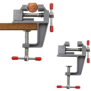 <b>Mini</b> Bench Vise Aluminum Small <b>Clamp</b> For Woodworking DIY Metal Processing Artwork Welding Drilling Maintenance Clamping Cutting - Product Image 2