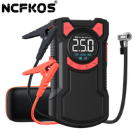 NCFKOS 5.0L All Gas Car Jump Starter 150 PSI Gonfleur de pneu Kit d'outils d'urgence en gros pour voitures, camions et motos 500a Peak