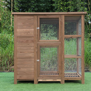 Jaula para Pájaros, Combinada, para Cría Doméstica, Caja de Nido, Resistente a la Lluvia y al Sol, Cobertizo para Palomas, de Madera Grande, Sólida y Sostenible - Product Image 4