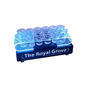 ที่วางแก้วอะคริลิค The Royal Grove 24 ช่อง พร้อมไฟ LED สำหรับบาร์ ร้านคาราโอเกะ ปาร์ตี้ไนท์คลับ - Product Image 5