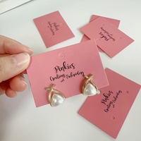 Cartes à bijoux en papier haut de gamme personnalisées, cartes pour boucles d'oreilles, cartes pour colliers avec logo personnalisé, cartes pour bagues avec découpes et gaufrage/embossage