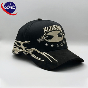 QZFSO Gorras al por mayor con bordado 3D, deportivas, ajustadas, de 5 paneles, con visera ancha, curvada, para exteriores, forradas de satén, gorra de béisbol unisex - Product Image 1