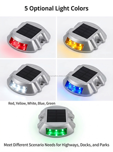 Tachuelas Solares LED de Aluminio Fundido de Alta Resistencia, Impermeables IP68, Multicolor, No Reflectantes, para Carreteras y Entradas de Vehículos - Product Image 5