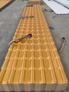 Azulejos de chapa corrugada de PVC tejas de techo UPVC ASA ignífugas y resistentes al calor para Villa, hogar, apartamento, templo, hoteles y parques