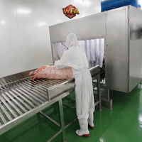 Ligne d'abattage de porcs clé en main haute capacité, équipement d'abattoir porcin HACCP, machine de boucherie porcine, coût de l'usine de transformation de la viande