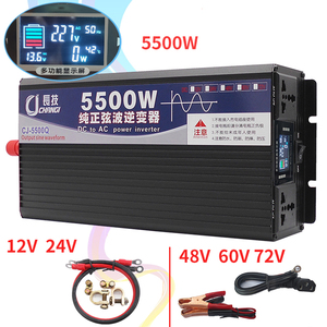 Inversor de Corriente de Onda Sinusoidal Pura de Alta Calidad de 12V 24V a 110V 220V AC, 600W 1000W 3000W, con Pantalla LCD - Product Image 2