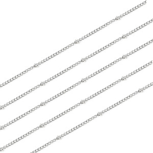 Stainless Steel Chain 10 Yards Roll Color Retaining Women's <b>Necklace</b> <b>Delicate</b> Beaded Twist Chain For Jewelry Making - Product Image 3