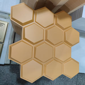 Panneaux muraux 3D en PVC à motif marbre écologiques, vente chaude du fabricant, 50*50 cm pour la décoration intérieure - Product Image 5