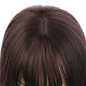 Peluca Ainizi de 12 Pulgadas, Estilo Bob Corto con Flequillo, Color Castaño Oscuro, para Cosplay de <span class=keywords><strong>Velma</strong></span> de Scoob - Product Image 6