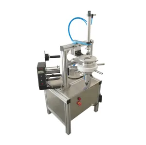 Semi-automatic Blue Bubble Round Hotel Soap Pleat Pleating Wrapping Packing Machine Suppliers