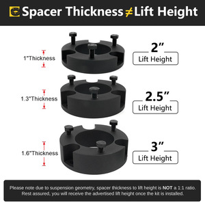ปลอกยกหน้ารถสำหรับ Toyota Tundra ปี 99-06 ชุดแผ่นยกอะลูมิเนียมอัลลอย - Product Image 3