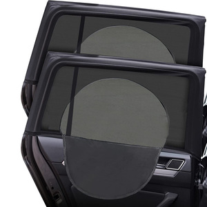 Car Side <b>Window</b> <b>Shades</b> Zippered Curtains Retractable Sun Protection For Car <b>Windows</b> General Use - Product Image 2