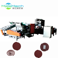 Machine automatique de fabrication de spirales anti-moustiques sans fumée, à engrenages de poinçonnage, 23KW/39KW 380V/415V, marque MelaMech, pour la production de fibres répulsives