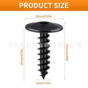 Tornillos Autorroscantes Torx Métricos de Hierro Zincado para Cubierta de Motor, Placa Base, Guardabarros y Arco de Rueda de Porsche, Volkswagen y Audi - Product Image 2