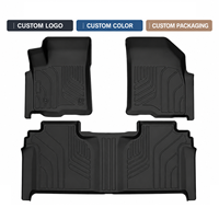 Tapis de sol 3D TPE sur mesure, durables, à rebord haut, antidérapants, doublures automobiles OEM, vente en gros pour Chevrolet Silverado 2019-2024+