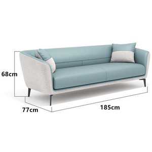 Bán Sỉ Nội Thất Sofa Văn Phòng Hiện Đại Khung Gỗ Văn Phòng Ghế Sofa Da + Cotton 1 Đến 3 Chỗ Ngồi Ghế Sofa Đồ Nội Thất Phòng Khách - Product Image 6