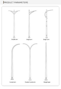 <span class=keywords><strong>Poteau</strong></span> d'éclairage de rue Guardian tout temps Offre Spéciale 3-12 mètres <span class=keywords><strong>Poteau</strong></span> d'éclairage de route intelligent pour une utilisation en extérieur pour le stade - Product Image 5