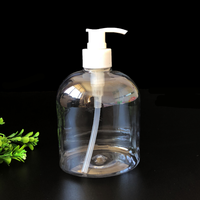 Flacon de désinfectant pour les mains en plastique de 500 ml avec pulvérisateur à pompe en stock
