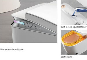 Certifié K2 CE articles sanitaires haut de gamme cuvette de toilette intelligente en céramique automatique commode de salle de bain télécommande toilette intelligente - Product Image 3