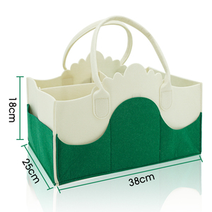 Organizador de Fraldas para Bebês em Feltro, Portátil, Dobrável, Ecológico, Durável, Bolsa de Armazenamento para Troca de Fraldas em Viagens - Product Image 3