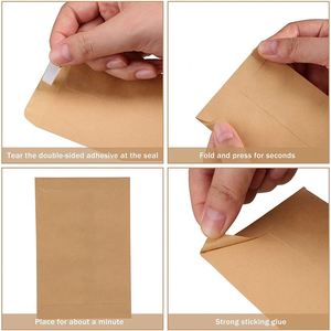 <b>Seed</b> Kraft Coin Gift Envelopes Self-Adhesive Yellow Small Size with Gummed Flap <b>Paper</b> Mini Envelopes - Product Image 3