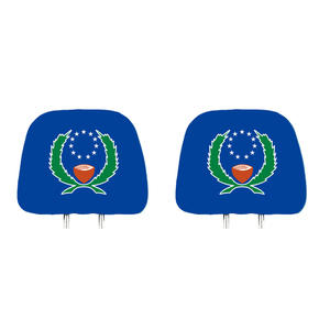 Эластичный экологичный чехол-накладка на подголовник автомобильного сиденья с флагом Гватемалы и индивидуальной печатью для внедорожников и грузовиков - Product Image 1