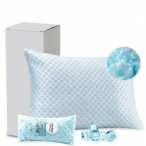 Cube <b>Pillow</b> With Cooling Pad for Better Sleeping Cool <b>Memory</b> Foam <b>Pillow</b> - Product Image 1
