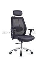 Maille moderne meilleure chaise d'accoudoir confortable lourd chaises de bureau pivotantes de direction ergonomiques avec roue
