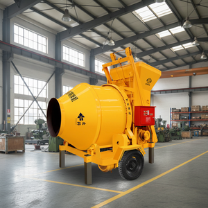 Muhua Ex-Works Bétonnière portative 300 <span class=keywords><strong>litres</strong></span> en acier au carbone avec élévateur, moteur 5,5 kW et pompe à eau haute efficacité - Product Image 2