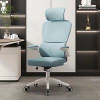 Chaise de bureau/ordinateur ergonomique, pivotante et réglable en hauteur, pour chambres, bureaux d'étudiants et zones d'étude