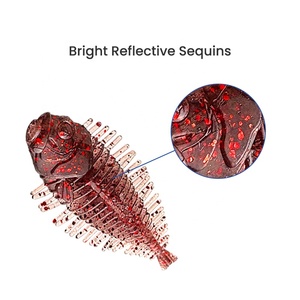 Hot Bán 6Cm/2G Mềm Worms Bait Nhân Tạo Bass Mặn Và Cá Mềm Mồi Câu Cá Mồi - Product Image 5