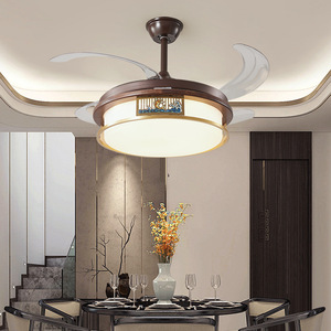 Chinese Style <b>Ceiling</b> <b>Light</b> Rectangle Led Living Room Bedroom Solid Wood Frame Dimmable Switch Control - Product Image 3