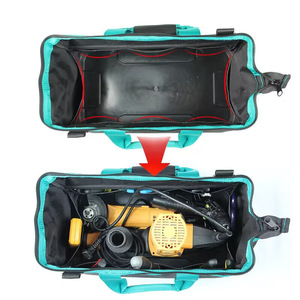 Plastic-bottomed Water-resistant Tool <b>Bag</b> Thickened Multi-pocket Men's Crossbody Shoulder Tool Storage <b>Bag</b> - Product Image 3