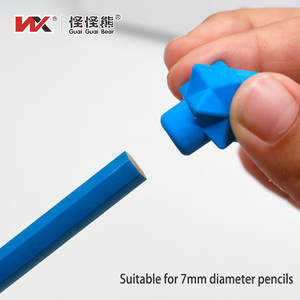 Vendita diretta della fabbrica-Multi-angolo tappo a matita gomma con 3D stella poligonale colorato in gomma speciale studenti 30-40 Pack promozione - Product Image 5