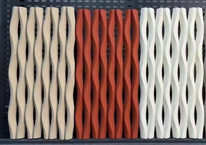 <span class=keywords><strong>Cloison</strong></span> décorative en briques creuses à double face, en PU ondulé léger, à neuf compartiments, effet ciment, design artistique, pour célébrités d'Internet - Product Image 4