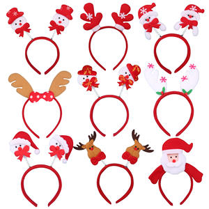 EAGLEGIFTS Bandeaux de renne pour femmes et filles <span class=keywords><strong>Bandeau</strong></span> de père noël pour enfants <span class=keywords><strong>Bandeau</strong></span> de nouvel an et de noël - Product Image 5