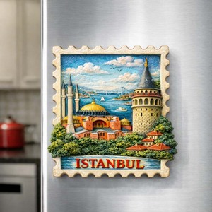 Imán de Resina Pintado con Diseño Turístico de Turquía, Recuerdo Creativo, Decoración para el Hogar, Turismo de la Ciudad de <span class=keywords><strong>Estambul</strong></span> - Product Image 4