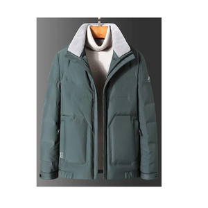 2025 New Arrival Winter <b>Men's</b> Hooded Parka Jacket Vintage Style Waterproof Breathable <b>Fleece</b> <b>Thick</b> Warm Zipper Outdoor - Product Image 1