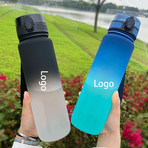 1000ML Cross-border Tritan Gradient Sports Water Bottle Custom Logo <b>Large</b> Capacity Portable Plastic Cup for Men Student - Product Image 3
