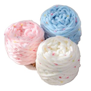 Sợi len <span class=keywords><strong>Chenille</strong></span> nhiều màu sắc, chất liệu polyester, bán chạy của Charmkey, dùng để đan tay - Product Image 5